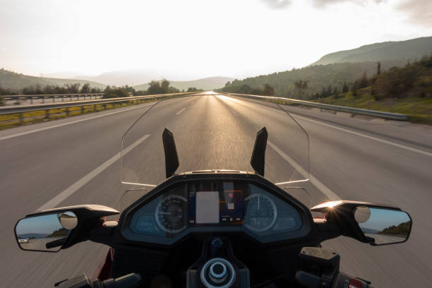 istock Biker First-person view 1454413700