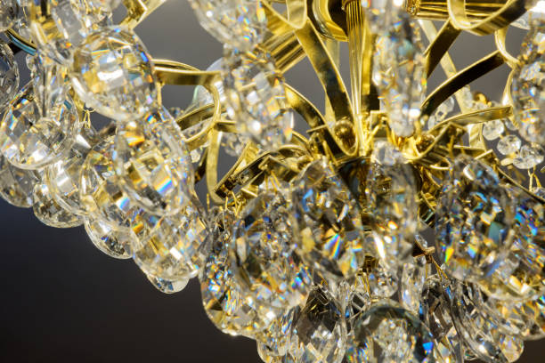Luxury chandelier with Cristals colored