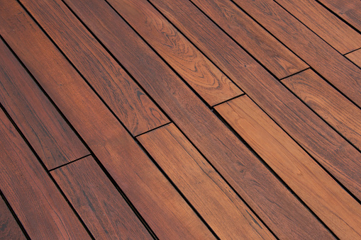 Teak wood texture , teakwood decking close up
