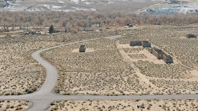Aerial Fort Churchill Nevada.
