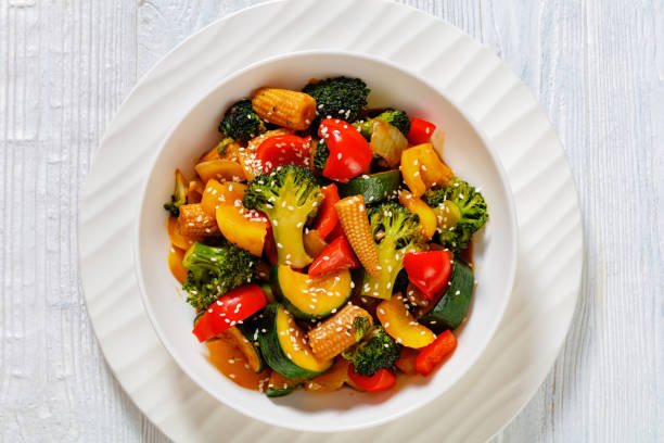 istock veggies stir-fry with thick soy based sauce 1454425820