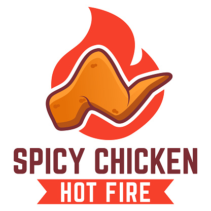 spicy chicken icon vector illustration