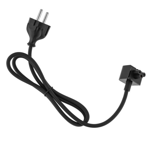 istock power cord with plug and connector for a computer, on a white background 1454431866