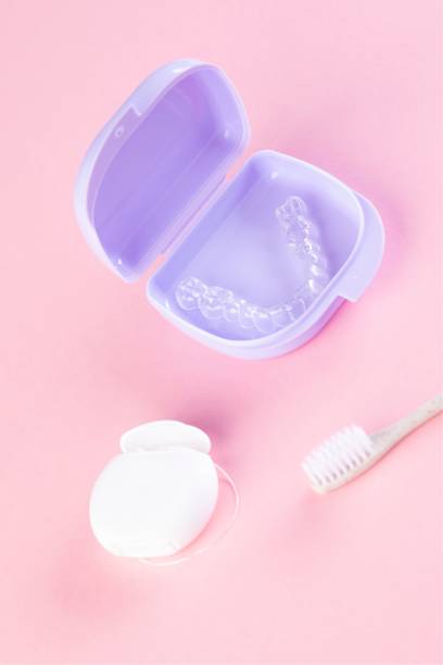 istock orthodontic treatment with invisible braces 1454439956