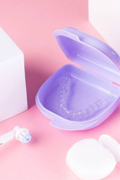 istock orthodontic treatment with invisible braces 1454440545