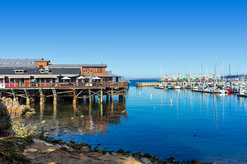 Monterey, CA, USA – December 17, 2022: Scenic view of Fisherman\