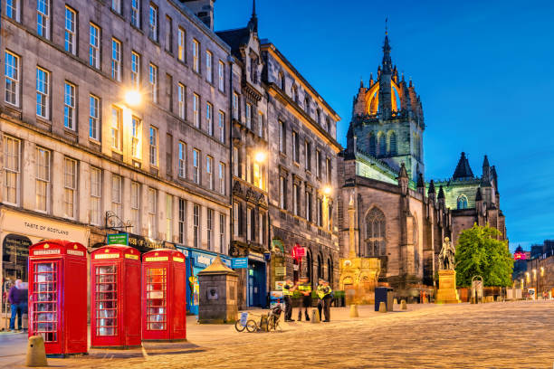 Edinburgh Scotland Royal Mile Old Town Night
