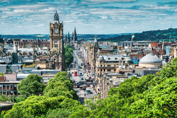 istock Downtown Edinburgh Scotland Skyline Princes Street 1454458438