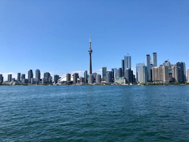 istock Cityscape in the background with the sea 1454459123