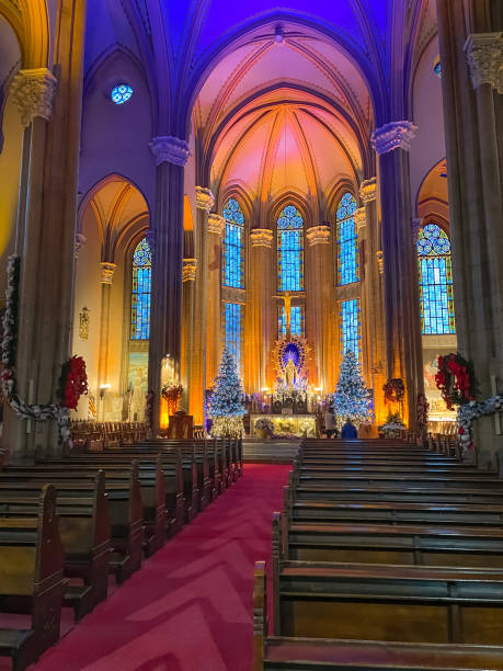 Inside the Catholic Cathedral in Turkey