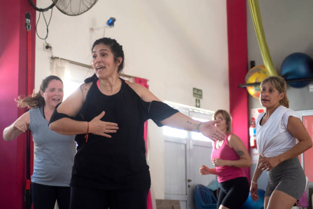 istock women learning to dance zumba 1454463972