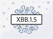 istock XBB.1.5 in the sign. Coronovirus with spike proteins of a different color symbolizing mutations. 1454474181