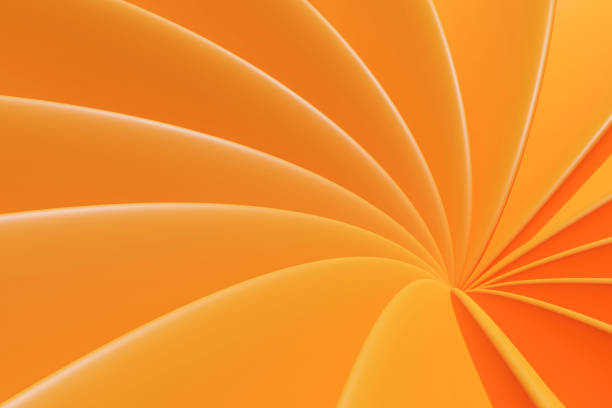 istock Orange radial lines 1454476283