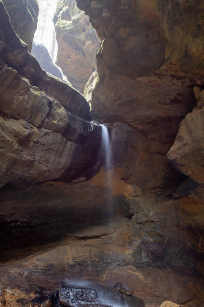 istock Vertical shot of cave rocks 1454478188