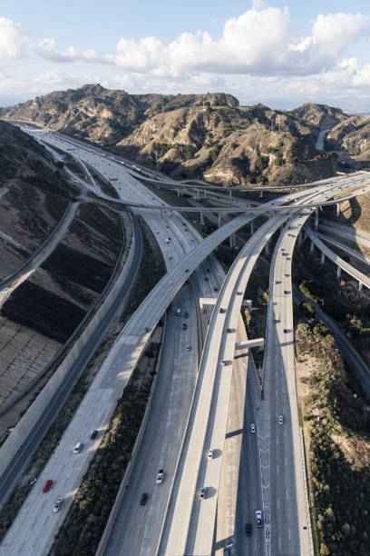 istock 5 and 14 Interchange Vertical Aerial Los Angeles 1454480013