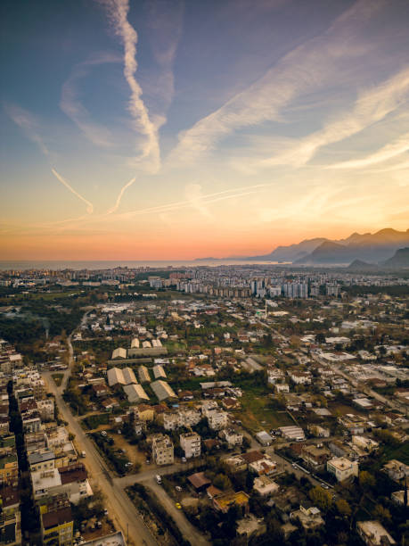 istock sunset city aerial view 1454486501