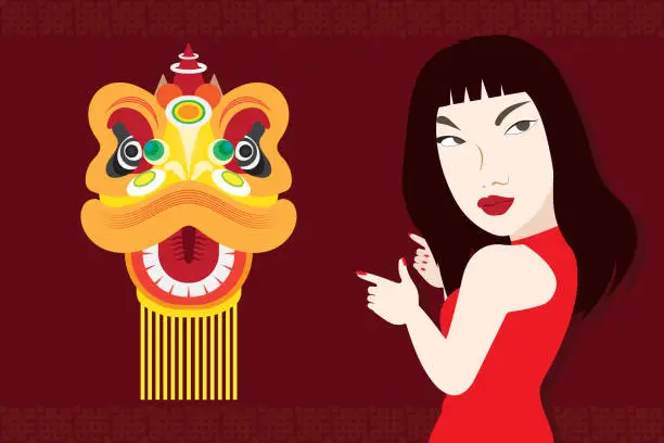 Vector illustration of Chinese Newyear