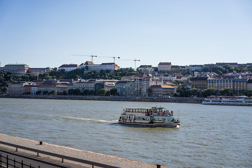 Budapest city skyline at  Danube River, Budapest, Hungary