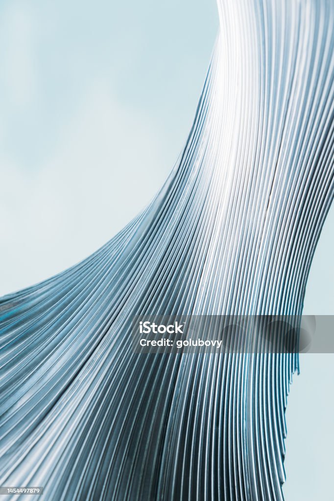 Textured Render Ribbed Ribbed Texture Monochrome Wallpaper Metallic Light 3d Render Stock ...