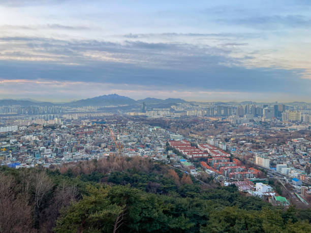 istock Winter Morning in Seoul Korea 1454505391