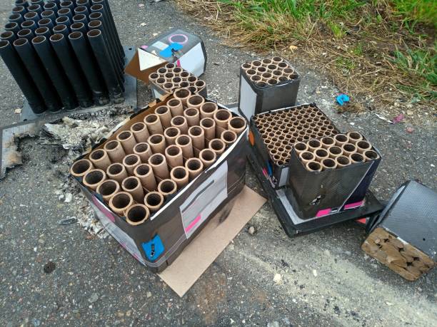 istock fireworks leftovers after New Year's Eve 1454505720