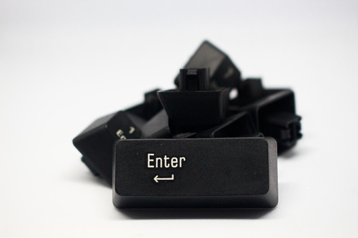 the keyboard keys are made of thick black plastic