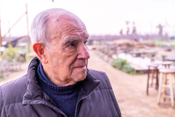 istock Pensive, Serious Old hispanic man looking away 1454508951
