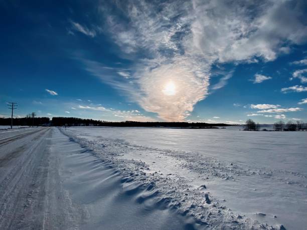 istock Beautiful Michigan Winter landscape from The Upper Peninsula. 1454510589