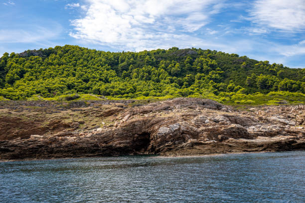 istock Coastline On Skopelos island, Greece 1454518154