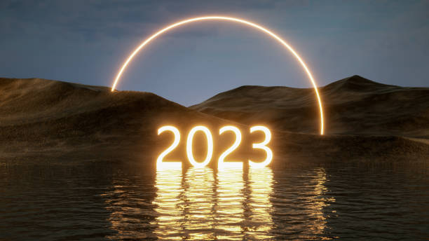 istock 2023 neon lighting text on futuristic landscape dark sea 1454520125