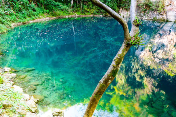 istock Lom Phu Khew or Blue Lake in Tham Phatai National Park 1454521073
