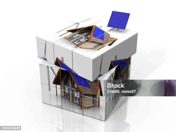 Solar Cell Box Stock Photo - Download Image Now - Block Shape, Color Image, Concepts