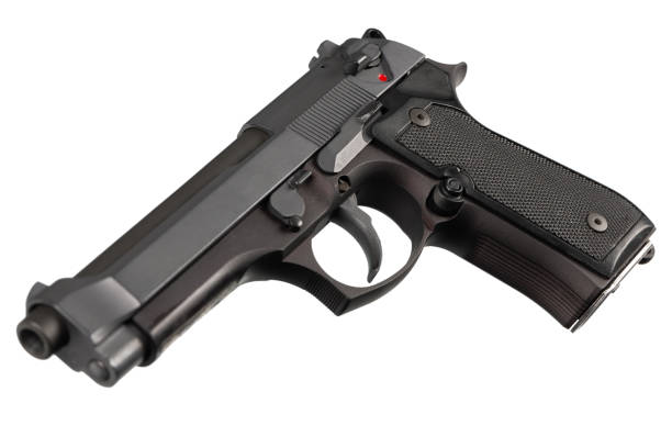 istock US Army handgun pistol isolated on a white 1454529300