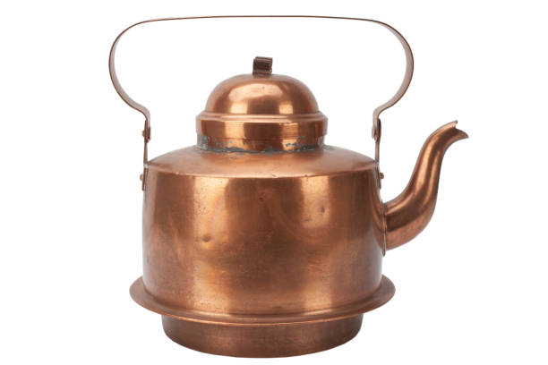 istock Vintage retro copper teapot. 1454529325