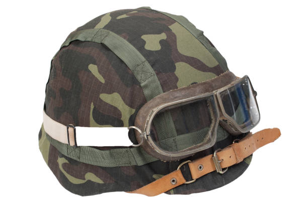 istock soviet army steel helmet with protective goggles and camouflage cover 1454529332