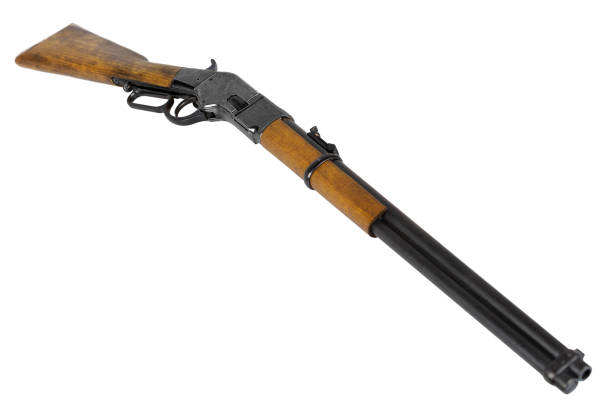 istock Wild west period Winchester lever-action repeating rifle 1454529463