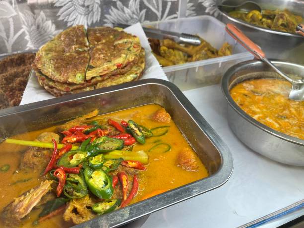 istock Various kinds of dish for sale inside a showcase 1454533088
