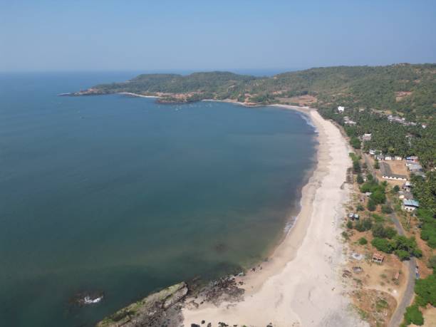 istock Aerial view of a sandy coastline 1454539274