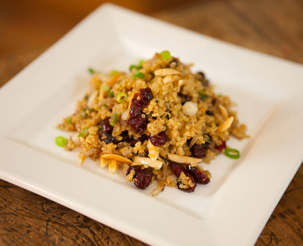 istock Serving of fresh quinoa salad 1454544873
