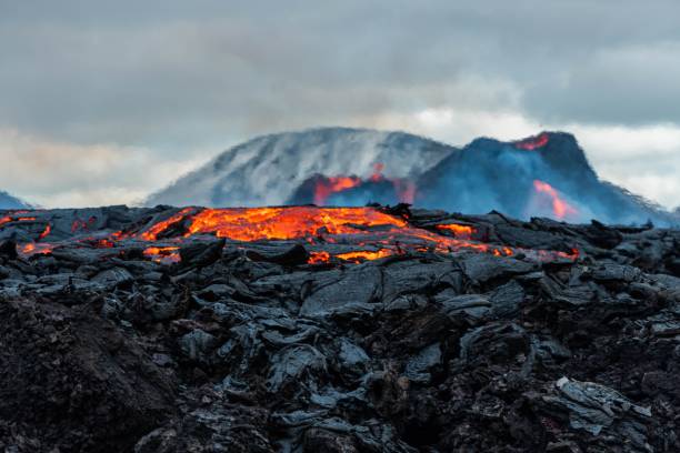 istock Selective of Geldingadalir eruption in Iceland 1454548517