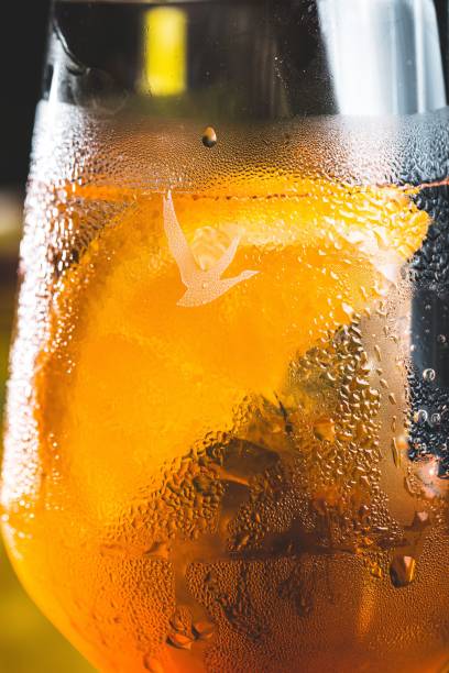 istock Vertical closeup of Spritz cocktail 1454552226