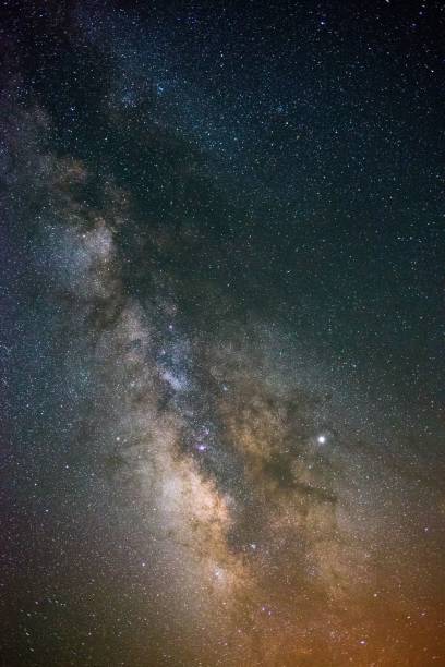 istock Amazing night sky with many stars 1454561315