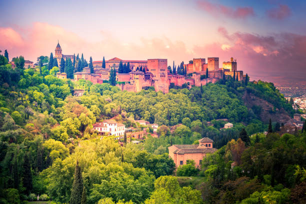 istock Granada, Spain. Alcazaba of Alhambra, sunlight summer time 1454562538
