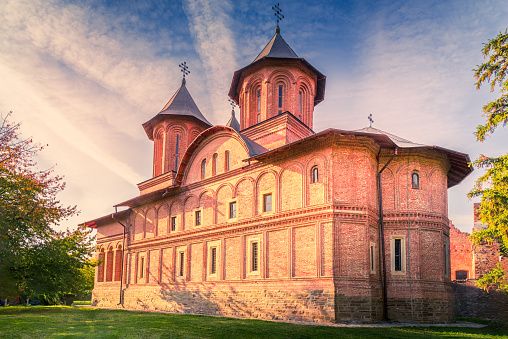 Targoviste, Romania - Medieval cathedral, former Wallachia Principality capital city, famous for Dracula residence.