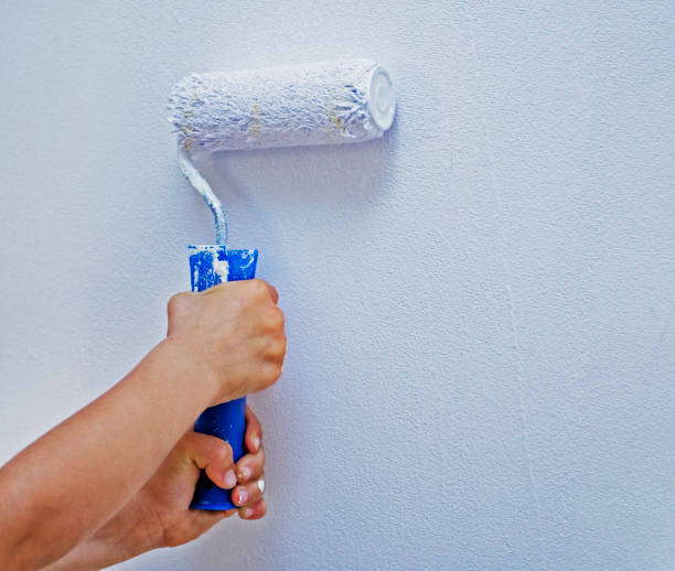 istock paint with monochrome paint on the wall 1454564717