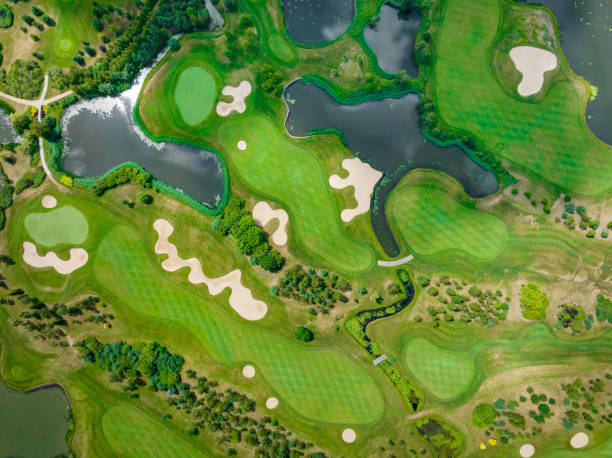 istock Aerial View of a Golf Course. 1454567249