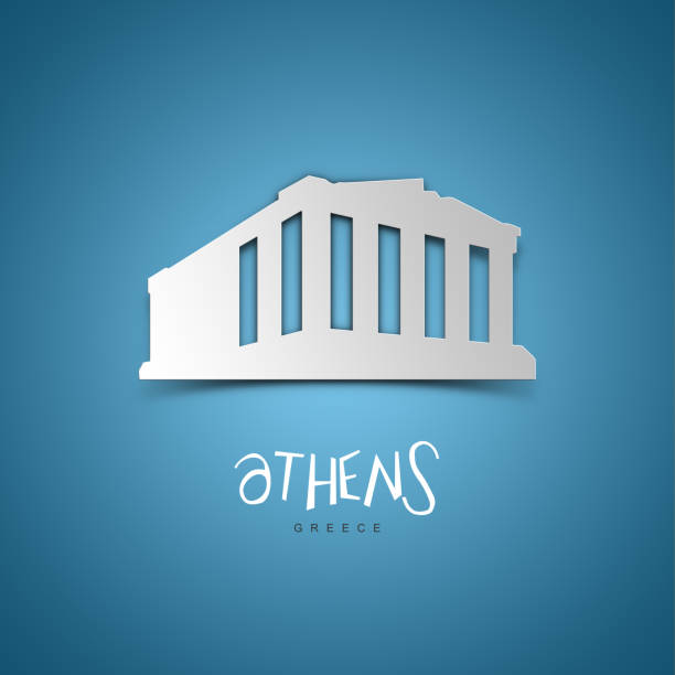 Bank or court building with cartoon style, 3d rendering. 3D illustration.