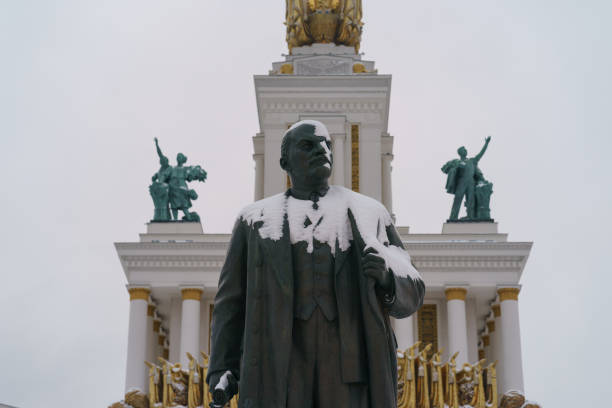 Mosalsk, Russia - February 5, 2025: Memorial to defenders of Mosalsk during World War II