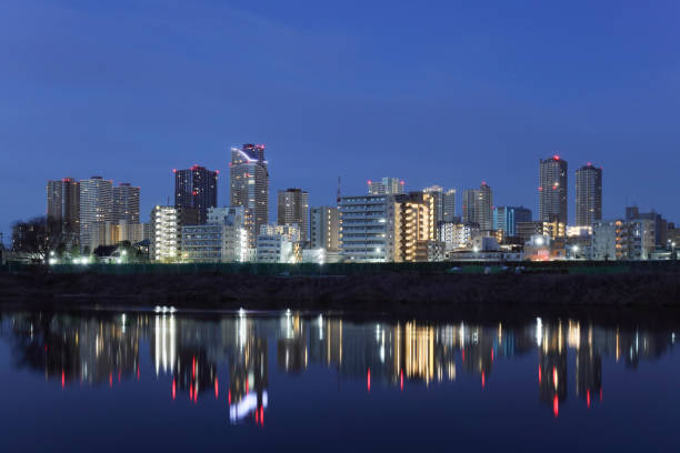 istock Cityscape before dawn in Musashi Kosugi 1454581785