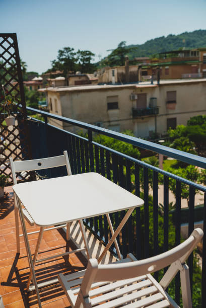 istock Classic balcony in a house in a mediterranean country. 1454591394